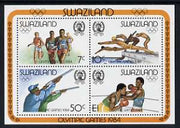 Swaziland 1984 Los Angeles Olympic Games m/sheet unmounted mint, SG MS461