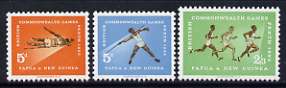 Papua New Guinea 1962 7th British Empire & Commonwealth Games set of 3 unmounted mint, SG 39-41