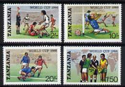 Tanzania 1986 World Cup Football Championships set of 4 unmounted mint, SG 494-97