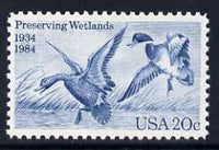 United States 1984 50th Anniversary of Migratory Bird Hunting & Conservation Stamp Act 20c unmounted mint, SG 2089