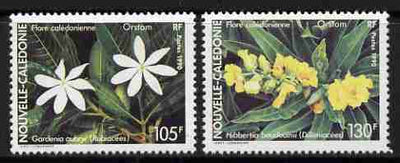 New Caledonia 1990 Flowers set of 2 unmounted mint, SG 903-04