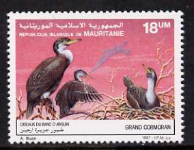 Mauritania 1988 Common Commorants 18um from Fishes and Birds set, unmounted mint SG 899