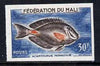 Mali 1960 30f Monrovian Surgeonfish unmounted mint imperf single as SG 8