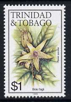 Trinidad & Tobago 1985-9 $1 Bois L'agli with '1989' imprint unmounted mint, SG 696