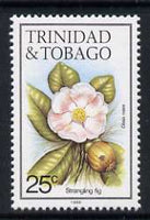 Trinidad & Tobago 1985-9 25c Strangling fig with '1989' imprint unmounted mint, SG 690