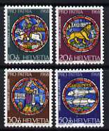 Switzerland 1968 Pro Patria (symbols of the month and signs of the Zodiac) set of 4 unmounted mint, SG 759-62