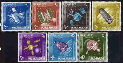 Sharjah 1964 Scientific Space Research set of 7 unmounted mint, SG 51-57