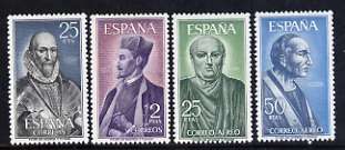 Spain 1966 Celebrities (1st series) set of 4 unmounted mint, SG 1765-68