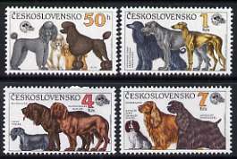 Czechoslovakia 1990 'Inter Canis' Dog Show set of 4 find unmounted mint, SG 3030-33