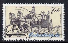 Czechoslovakia 1981 7k Coupe Carriage from Historic Coaches in Postal Museum set of 5, fine cto used, SG 2561