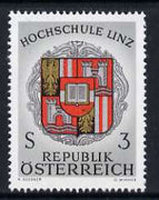 Austria 1966 Inauguration of Linz University 3s unmounted mint, SG 1492