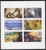 Abkhazia 1995 (April) Prehistoric Animals imperf set of 6 unmounted mint