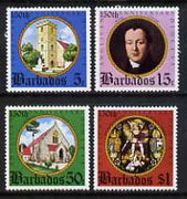 Barbados 1975 150th Anniversary of Anglican Diocese set of 4 unmounted mint, SG 526-29