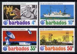 Barbados 1972 Centenary of Cable Link set of 4 unmounted mint, SG 440-43