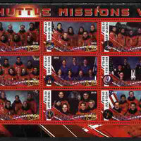 Malawi 2010 Space Shuttle Missions #07 perf sheetlet containing 9 values unmounted mint