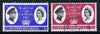 St Kitts-Nevis 1966 Royal Visit set of 2 fine used, SG 155-56