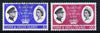 Turks & Caicos Islands 1966 Royal Visit set of 2 fine used, SG 266-67