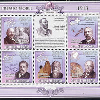 Guinea - Bissau 2009 Nobel Prize Winners - 1913 perf sheetlet containing 5 values unmounted mint