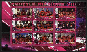 Malawi 2010 Space Shuttle Missions #08 perf sheetlet containing 9 values fine cto used