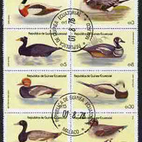 Equatorial Guinea 1978 Water Birds set of 8 fine cto used (Mi 1444-51A)