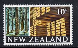 New Zealand 1967 Timber Industry 10c (from def set) unmounted mint, SG 855