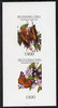 Touva 1995 Butterflies imperf souvenir sheet containing 2 values unmounted mint