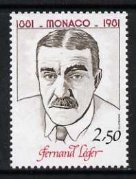 Monaco 1981 2f 50 Fernand Leger from Birth Anniversaries set of 5 unmounted mint, SG 1537