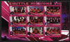 Malawi 2010 Space Shuttle Missions #08 imperf sheetlet containing 9 values unmounted mint