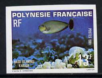 French Polynesia 1981 13f Zebra Unicornfish imperf single unmounted mint, as SG 339