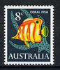 Australia 1966-73 Copper-banded butterflyfish 8c from decimal def set unmounted mint, SG 389
