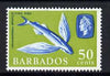 Barbados 1965 Four-winged Flying Fish 50c (wmk upright) unmounted mint, SG 333