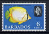 Barbados 1966-69 Spot-finned Butterflyfish 6c (wmk sideways) unmounted mint, SG 347