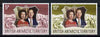 British Antarctic Territory 1972 Royal Silver Wedding set of 2 unmounted mint, SG 42-43