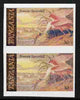 Tanzania 1986 John Audubon 30s in unmounted mint imperf colour proof pair in all 4 colours but blue virtually missing (SG 467)