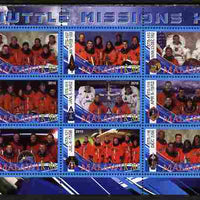 Malawi 2010 Space Shuttle Missions #13 perf sheetlet containing 9 values unmounted mint