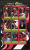 Rwanda 2010 Great Tennis Players - Women imperf sheetlet containing 9 values unmounted mint