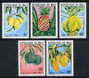 Mali 1979 Fruit (1st series) set of 5 - Lemons, Pineapple, Papaw, Mangoes, Sweet-sops - unmounted mint, SG 708-12