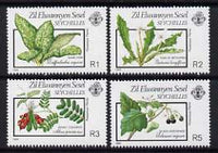 Zil Elwannyen Sesel 1989 Poisonous Plants (1st series) set of 4 unmounted mint, SG 198-201