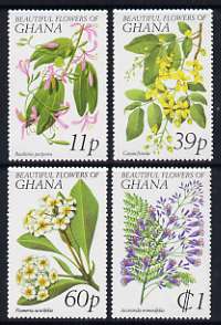 Ghana 1978 Flowers set of 4 unmounted mint, SG 864-67