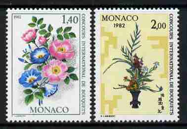 Monaco 1981 Monte Carlo Flower Show (1982) set of 2 unmounted mint, SG 1540-41