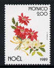 Monaco 1989 Poinsettia, Christmas Rose & Holly 2f unmounted mint, SG 1961