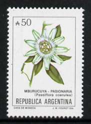 Argentine Republic 1985 Passion Flower 50a from Flowers def set, unmounted mint SG 1942c