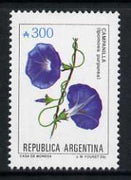 Argentine Republic 1985 Ipomoea purpurea 300a from Flowers def set, unmounted mint SG 1943a