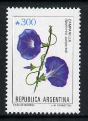 Argentine Republic 1985 Ipomoea purpurea 300a from Flowers def set, unmounted mint SG 1943a