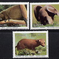 Brazil 1988 Endangered Animals set of 3 unmounted mint SG 2317-19