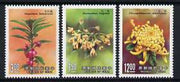 Taiwan 1988 Flowers (3rd series) set of 3 unmounted mint, SG 1809-11