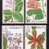Kiribati 1981 Flowers set of 4 unmounted mint, SG 141-44