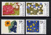 Liechtenstein 1996 Birth Centenary of Ferdinand Gehr (painter) set of 4 flower paintings unmounted mint, SG 1136-39