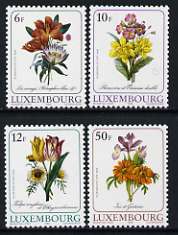 Luxembourg 1988 Luxembourg Culture - Flower illustrations by Pierre-Joseph Redoute set of 4 unmounted mint, SG 1219-22