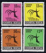 Costa Rica 1970 Inter-American Cancer Congress perf set of 4 unmounted mint, SG 837-40